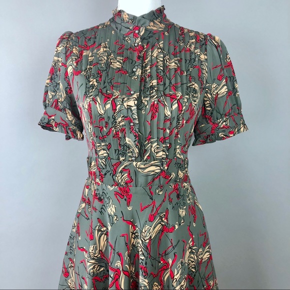 Anthropologie Dresses & Skirts - Miss en Scene Ruffian silk shirt dress